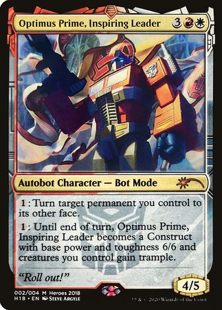 Optimus Prime, Inspiring Leader [Heroes of the Realm 2018] | GnG Games