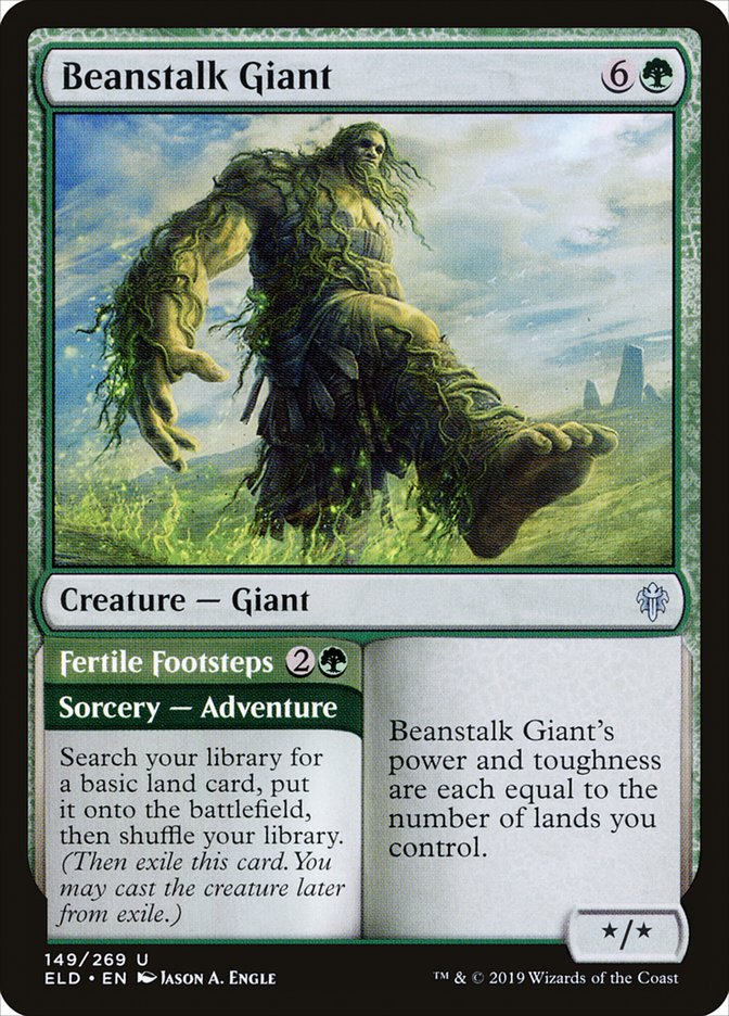 Beanstalk Giant // Fertile Footsteps [Throne of Eldraine] | GnG Games