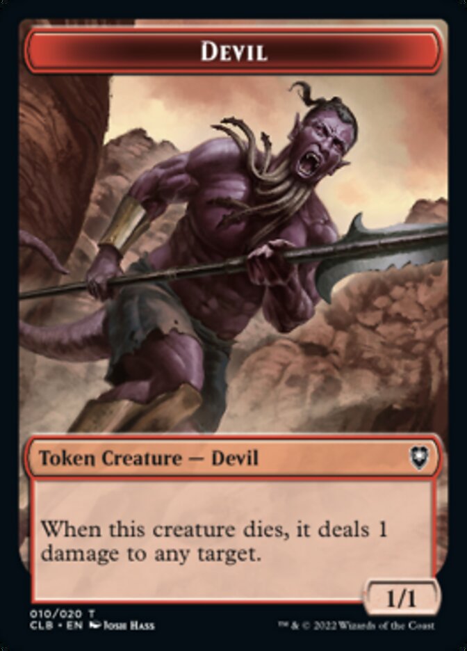 Devil Token [Commander Legends: Battle for Baldur's Gate Tokens] | GnG Games