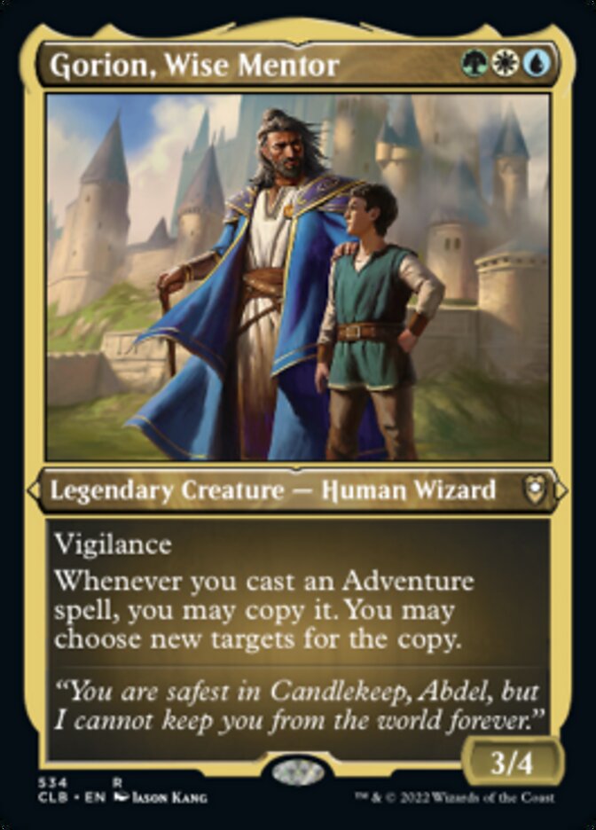 Gorion, Wise Mentor (Foil Etched) [Commander Legends: Battle for Baldur's Gate] | GnG Games