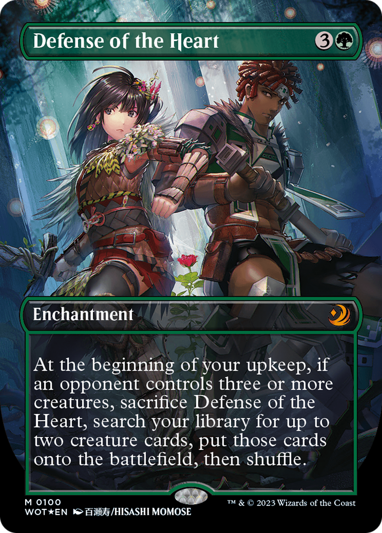 Defense of the Heart (Anime Borderless) (Confetti Foil) [Wilds of Eldraine: Enchanting Tales] | GnG Games