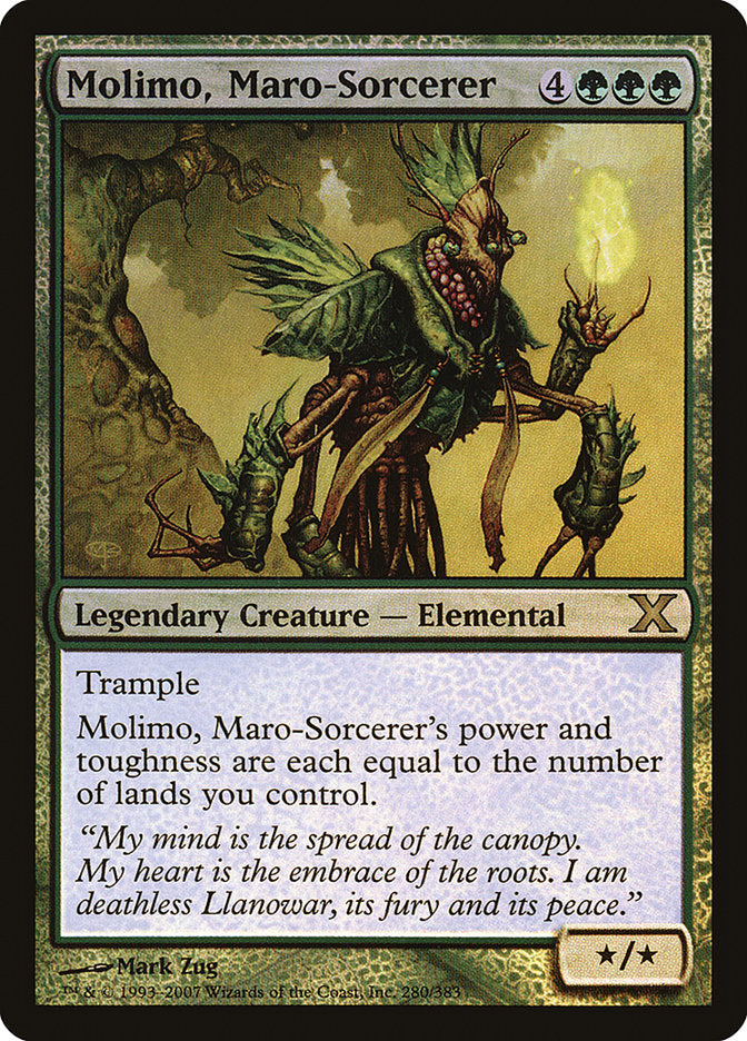 Molimo, Maro-Sorcerer (Premium Foil) [Tenth Edition] | GnG Games