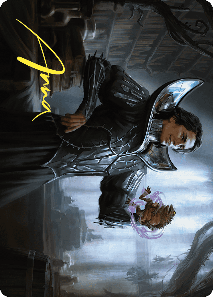 Spiteful Hexmage Art Card (Gold-Stamped Signature) [Wilds of Eldraine Art Series] | GnG Games