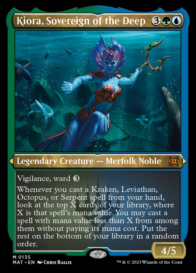 Kiora, Sovereign of the Deep (Foil Etched) [March of the Machine: The Aftermath] | GnG Games