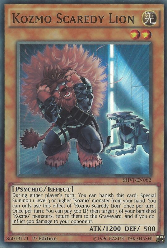 Kozmo Scaredy Lion [SHVI-EN082] Super Rare | GnG Games