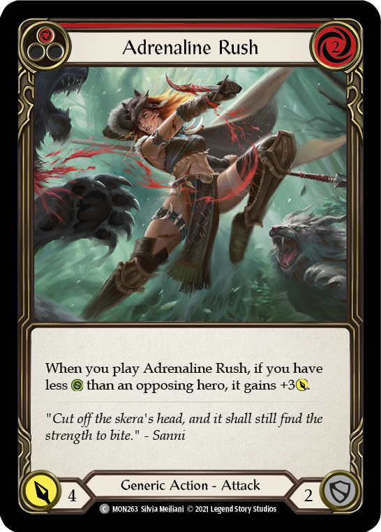 Adrenaline Rush (Red) [MON263] 1st Edition Normal | GnG Games
