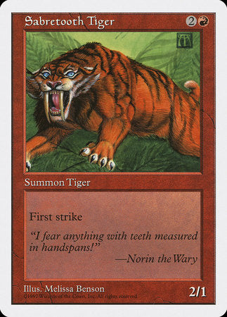 Sabretooth Tiger [Fifth Edition] | GnG Games