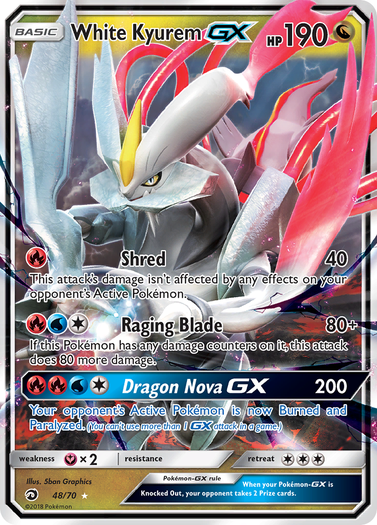 White Kyurem GX (48/70) [Sun & Moon: Dragon Majesty] | GnG Games