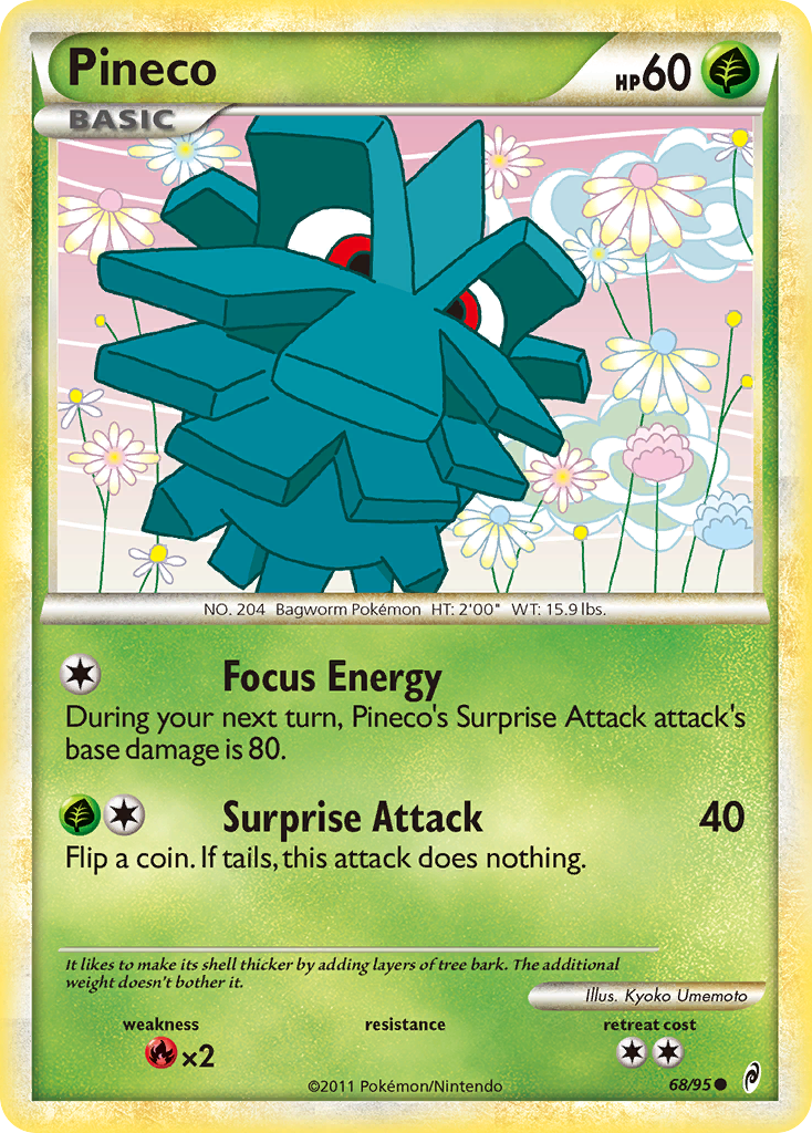 Pineco (68/95) [HeartGold & SoulSilver: Call of Legends] | GnG Games