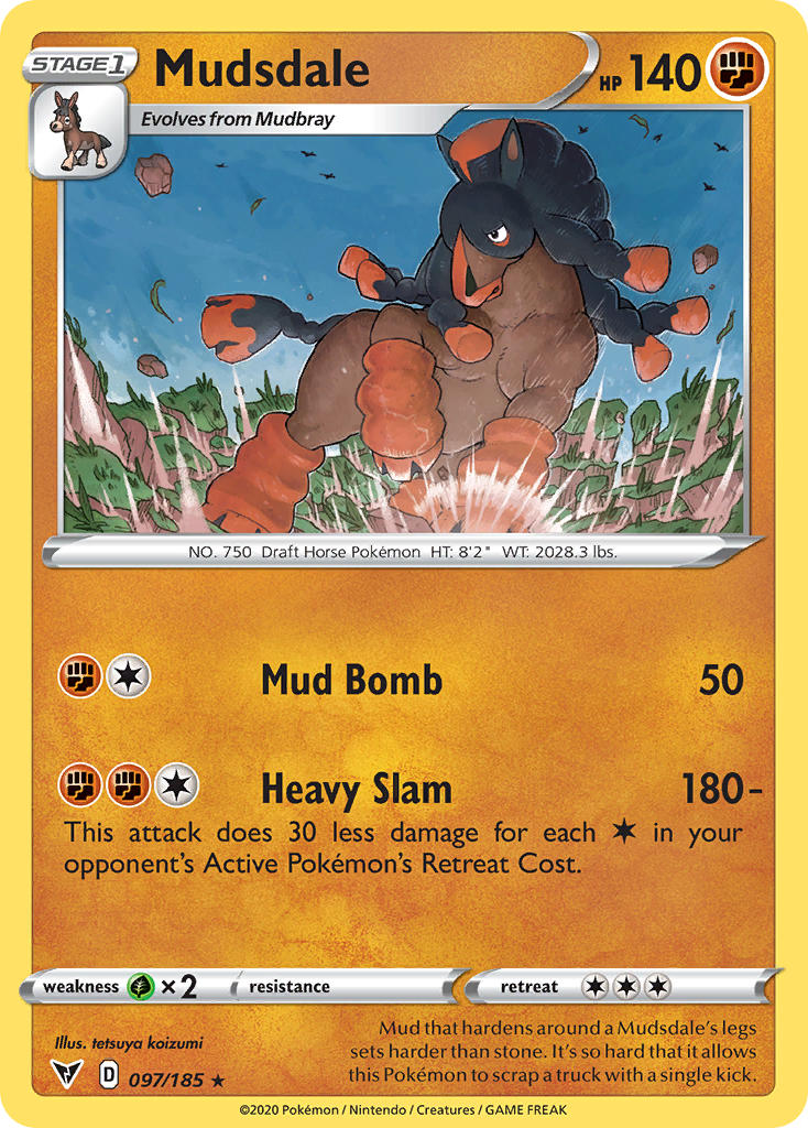 Mudsdale (097/185) [Sword & Shield: Vivid Voltage] | GnG Games