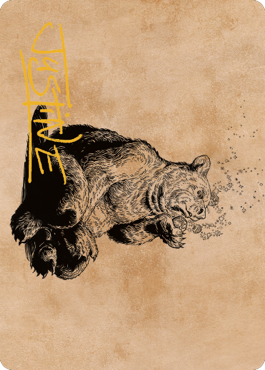 Wilson, Refined Grizzly Art Card (Gold-Stamped Signature) [Commander Legends: Battle for Baldur's Gate Art Series] | GnG Games