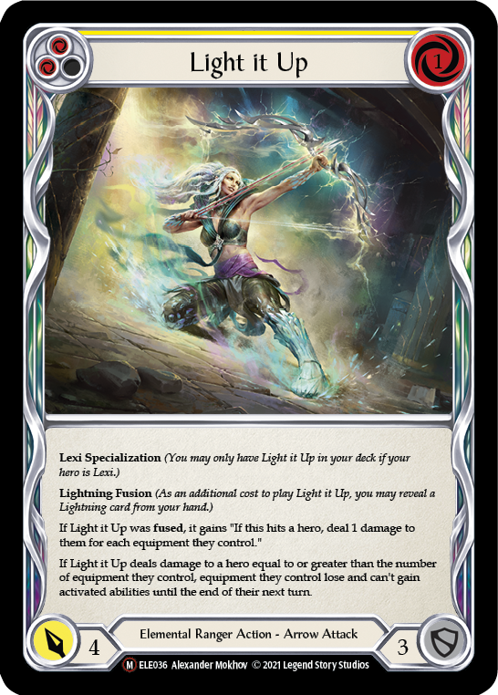 Light it Up [U-ELE036] Unlimited Rainbow Foil | GnG Games