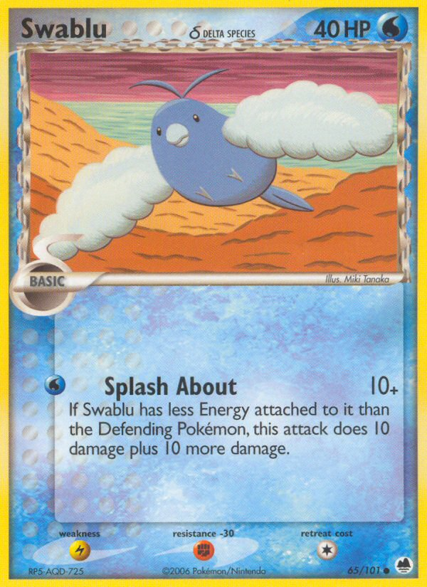 Swablu (65/101) (Delta Species) [EX: Dragon Frontiers] | GnG Games