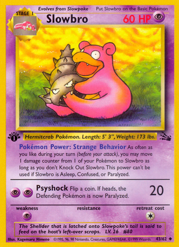 Slowbro (43/62) [Fossil 1st Edition] | GnG Games