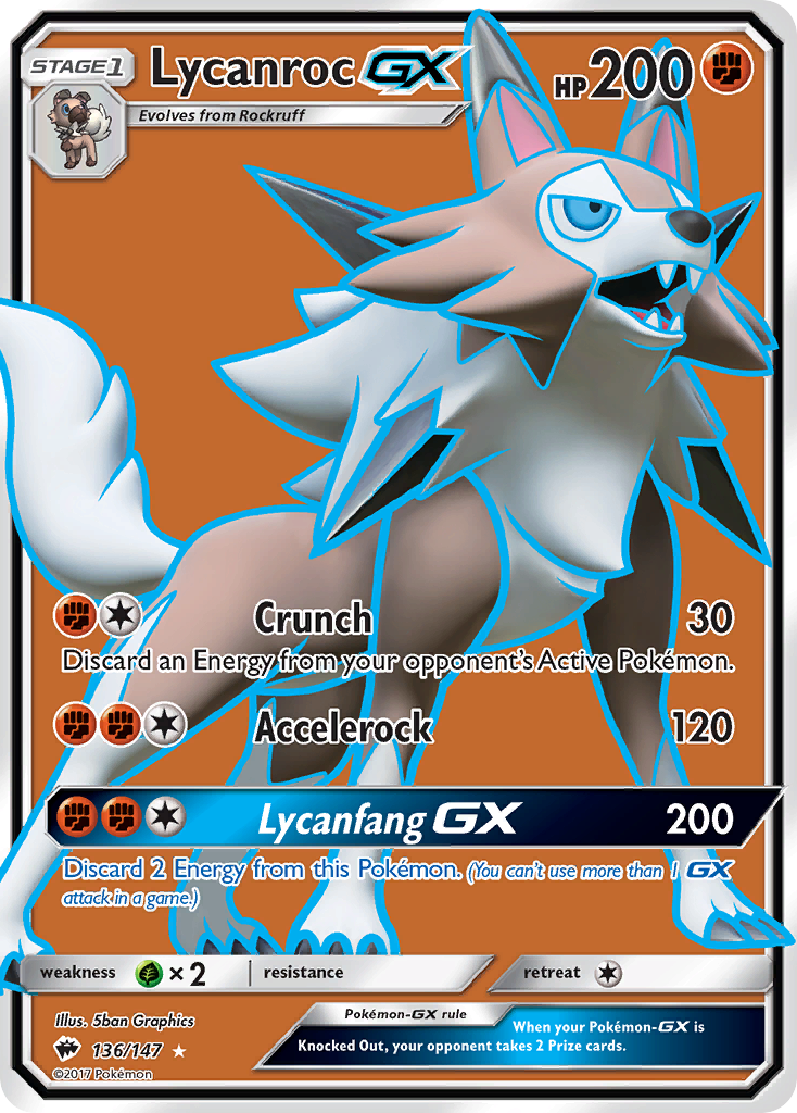 Lycanroc GX (136/147) [Sun & Moon: Burning Shadows] | GnG Games