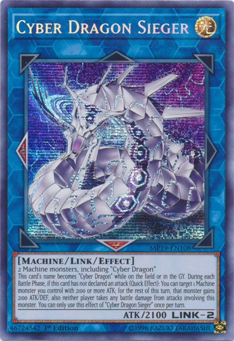 Cyber Dragon Sieger [MP19-EN108] Prismatic Secret Rare | GnG Games