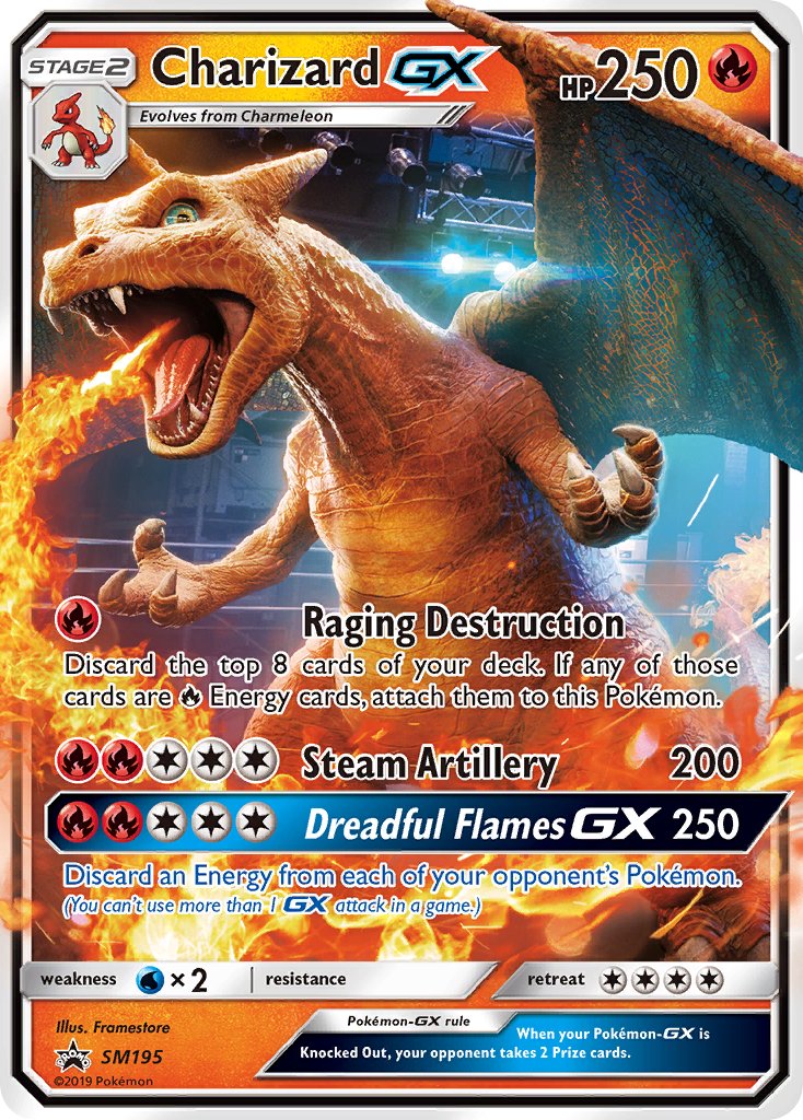 Charizard GX (SM195) [Sun & Moon: Black Star Promos] | GnG Games