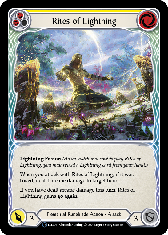 Rites of Lightning (Yellow) [U-ELE071] Unlimited Normal | GnG Games