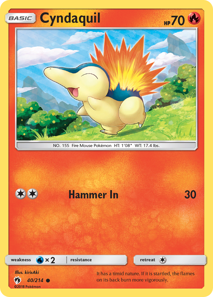 Cyndaquil (40/214) [Sun & Moon: Lost Thunder] | GnG Games