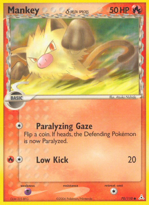 Mankey (70/110) (Delta Species) [EX: Holon Phantoms] | GnG Games