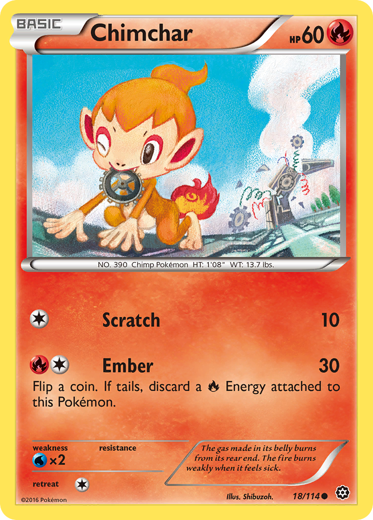 Chimchar (18/114) [XY: Steam Siege] | GnG Games