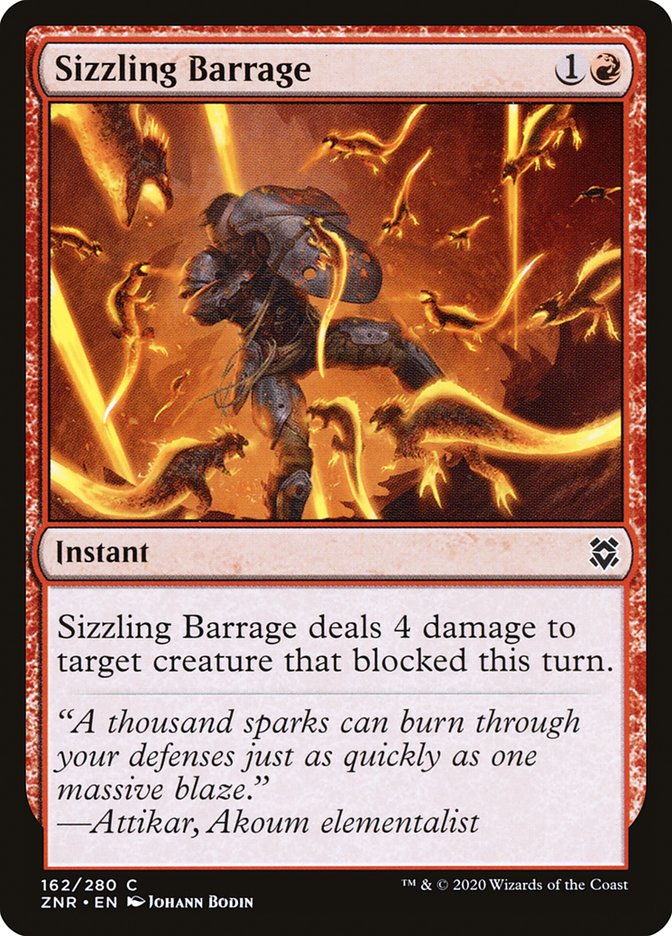 Sizzling Barrage [Zendikar Rising] | GnG Games