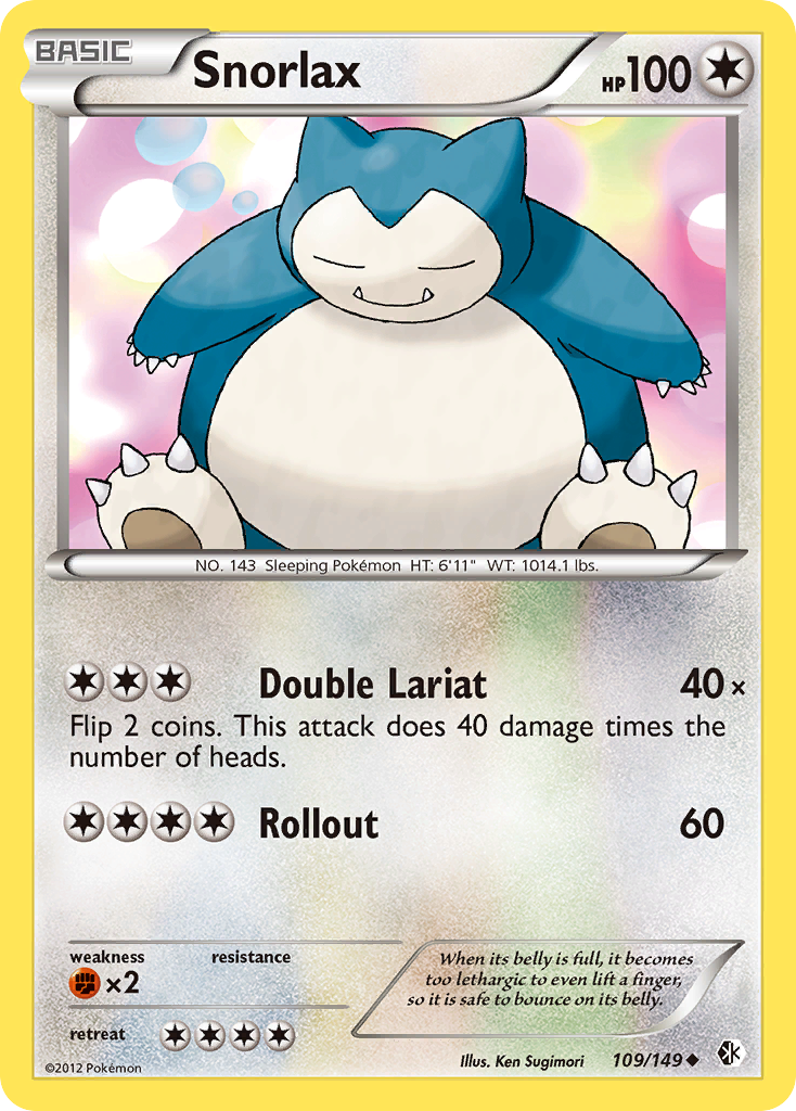 Snorlax (109/149) [Black & White: Boundaries Crossed] | GnG Games