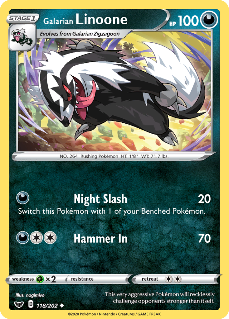 Galarian Linoone (118/202) [Sword & Shield: Base Set] | GnG Games