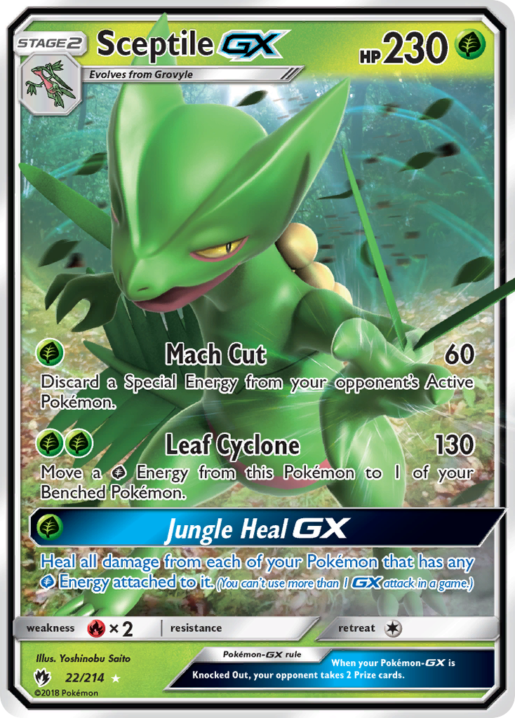 Sceptile GX (22/214) [Sun & Moon: Lost Thunder] | GnG Games