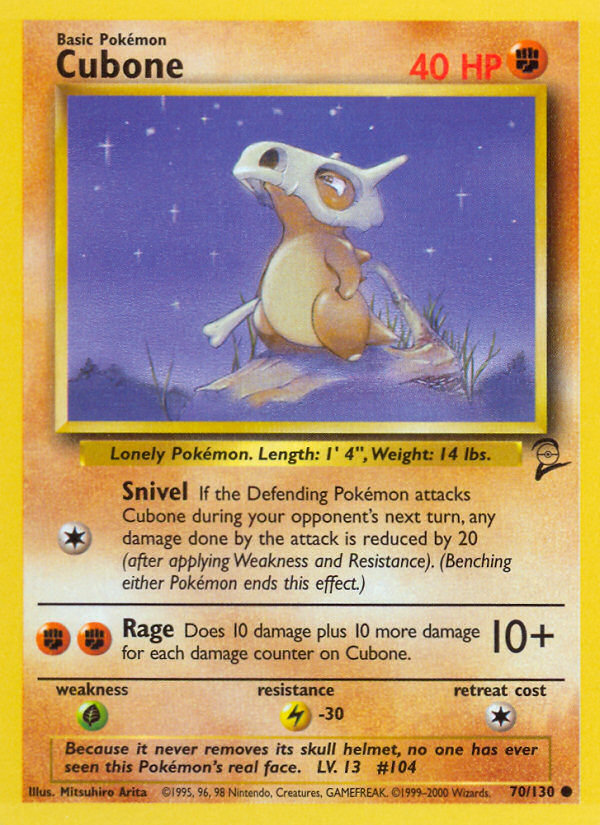 Cubone (70/130) [Base Set 2] | GnG Games