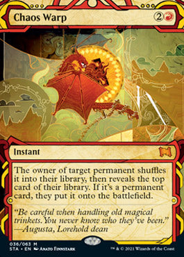 Chaos Warp (Etched Foil) [Strixhaven Mystical Archive] | GnG Games