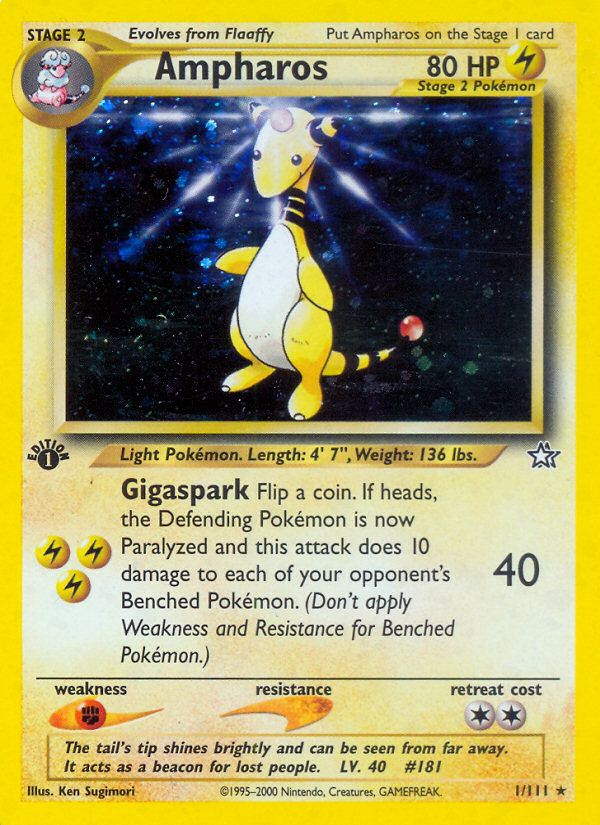 Ampharos (1/111) [Neo Genesis 1st Edition] | GnG Games