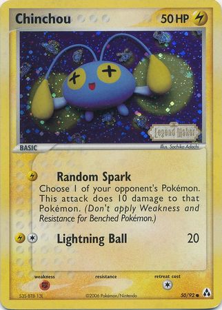 Chinchou (50/92) (Stamped) [EX: Legend Maker] | GnG Games