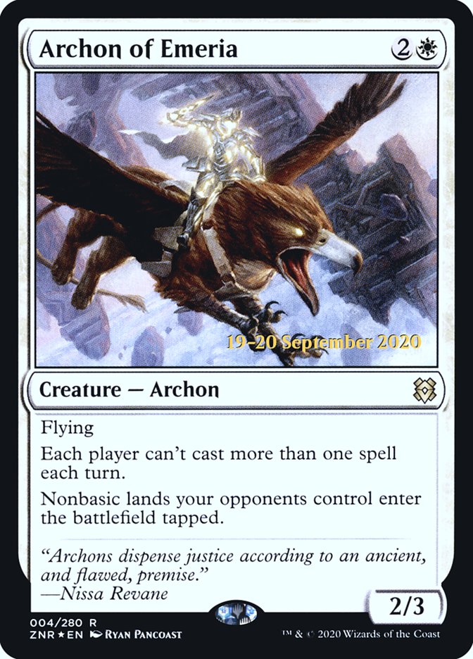 Archon of Emeria  [Zendikar Rising Prerelease Promos] | GnG Games