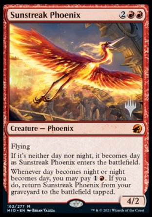 Sunstreak Phoenix (Promo Pack) [Innistrad: Midnight Hunt Promos] | GnG Games