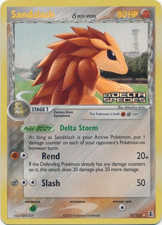 Sandslash (27/113) (Delta Species) (Stamped) [EX: Delta Species] | GnG Games