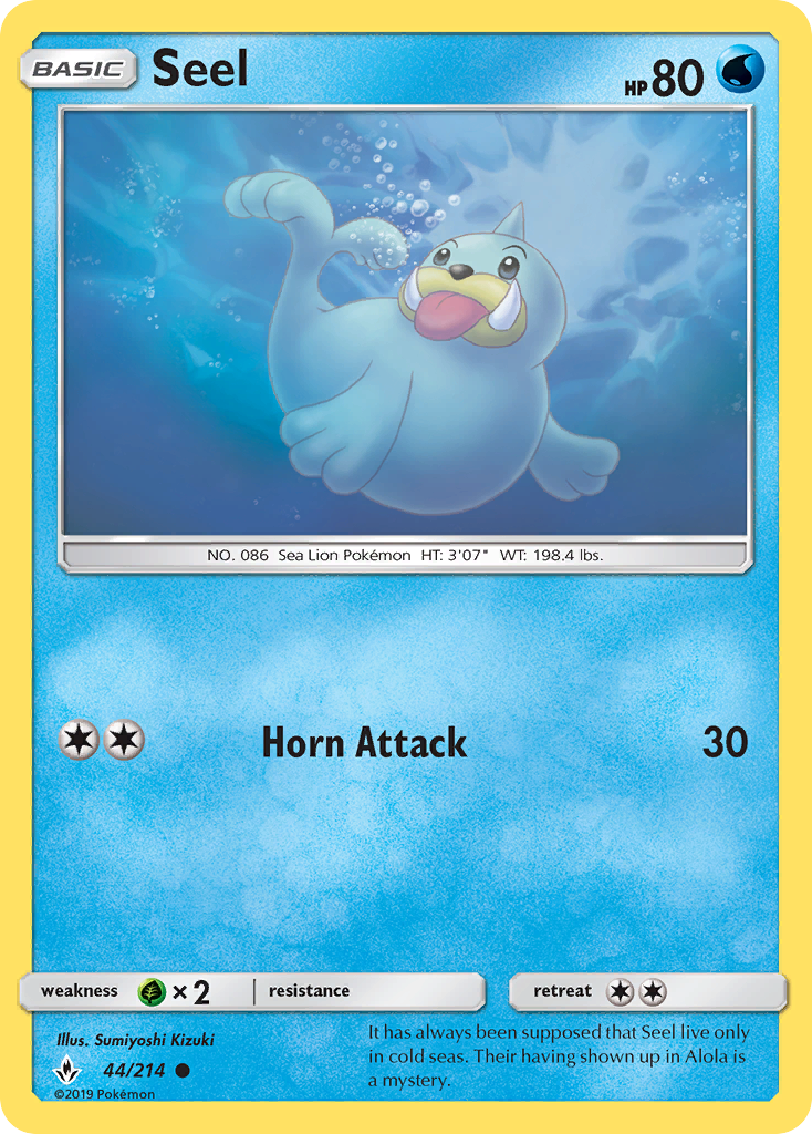 Seel (44/214) [Sun & Moon: Unbroken Bonds] | GnG Games