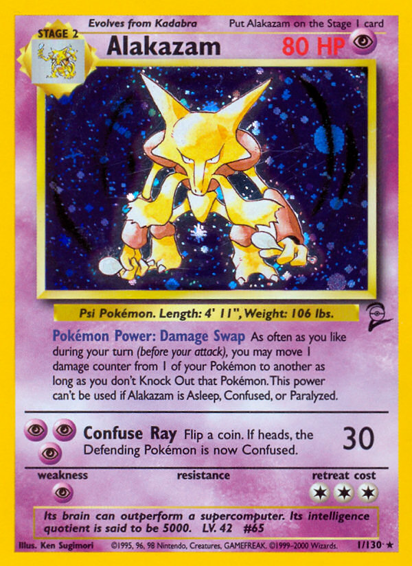 Alakazam (1/130) [Base Set 2] | GnG Games