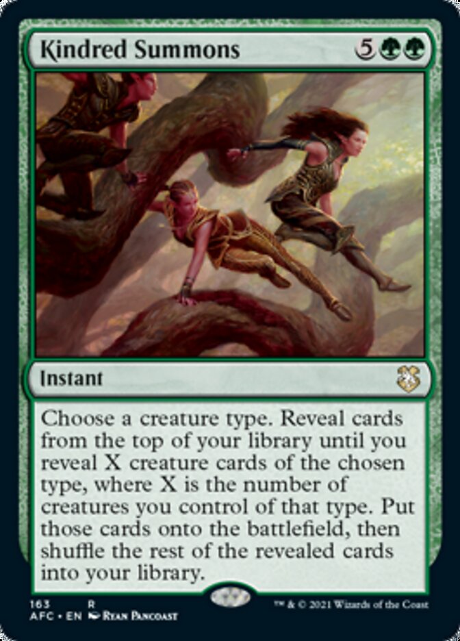 Kindred Summons [Dungeons & Dragons: Adventures in the Forgotten Realms Commander] | GnG Games