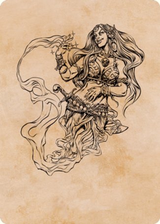 Djinni Windseer (Showcase) Art Card [Dungeons & Dragons: Adventures in the Forgotten Realms Art Series] | GnG Games