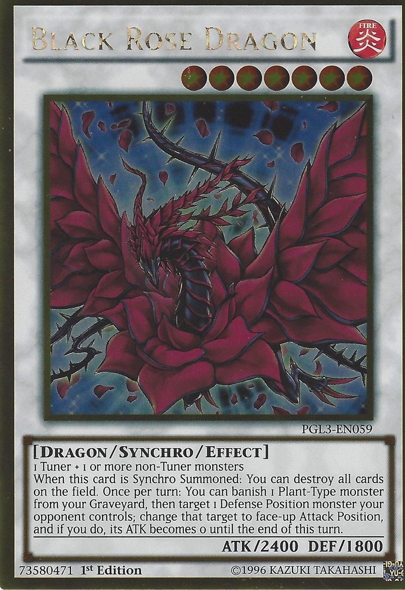 Black Rose Dragon [PGL3-EN059] Gold Rare | GnG Games