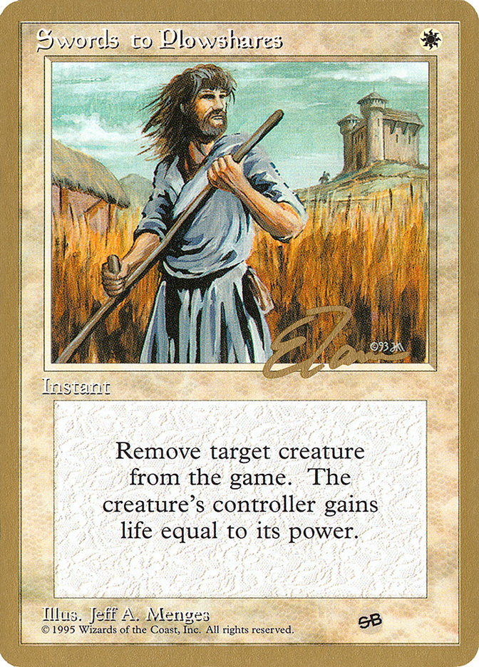 Swords to Plowshares (Eric Tam) (SB) [Pro Tour Collector Set] | GnG Games