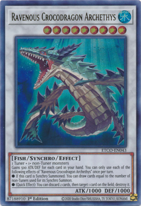 Ravenous Crocodragon Archethys [ETCO-EN043] Ultra Rare | GnG Games