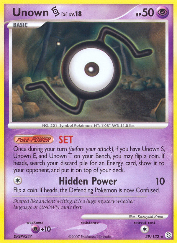 Unown S (39/132) [Diamond & Pearl: Secret Wonders] | GnG Games