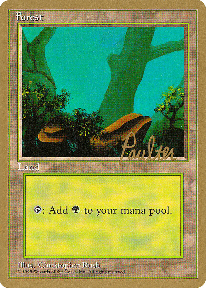 Forest (pp378) (Preston Poulter) [Pro Tour Collector Set] | GnG Games