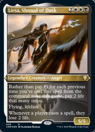 Liesa, Shroud of Dusk (Foil Etched) [Commander Legends] | GnG Games