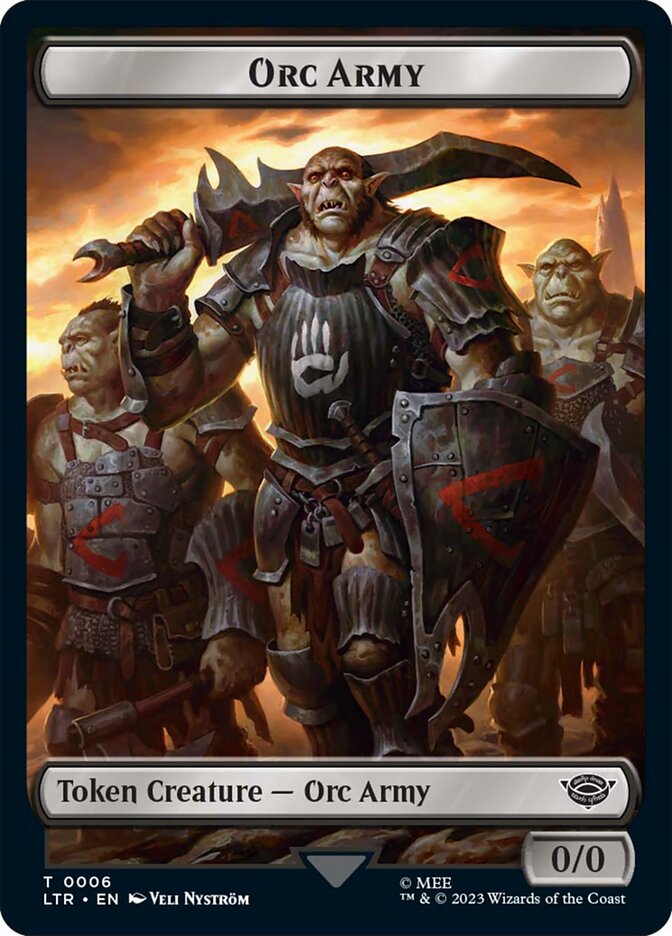 Orc Army Token (06) [The Lord of the Rings: Tales of Middle-Earth Tokens] | GnG Games