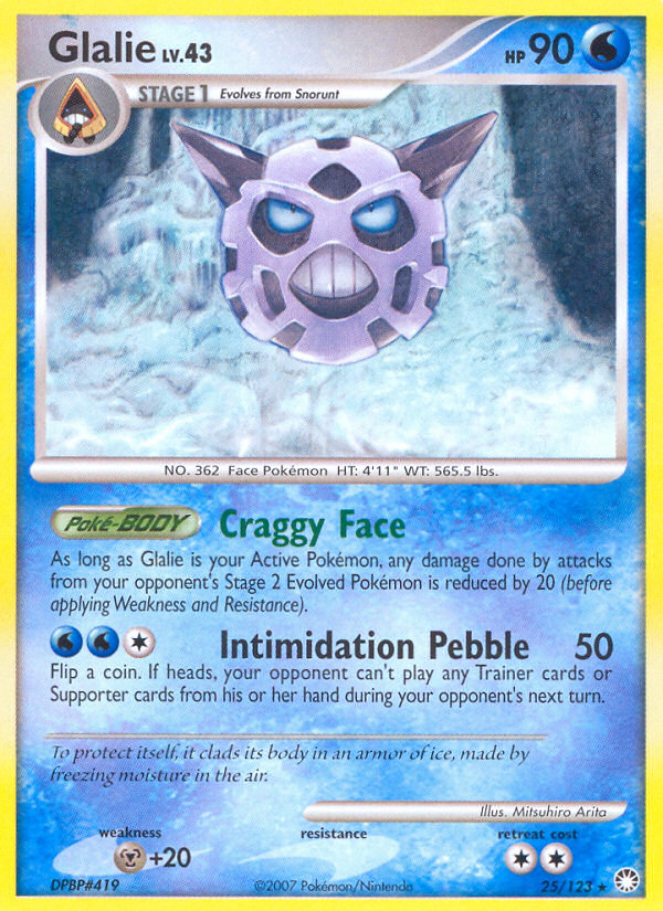 Glalie (25/123) [Diamond & Pearl: Mysterious Treasures] | GnG Games