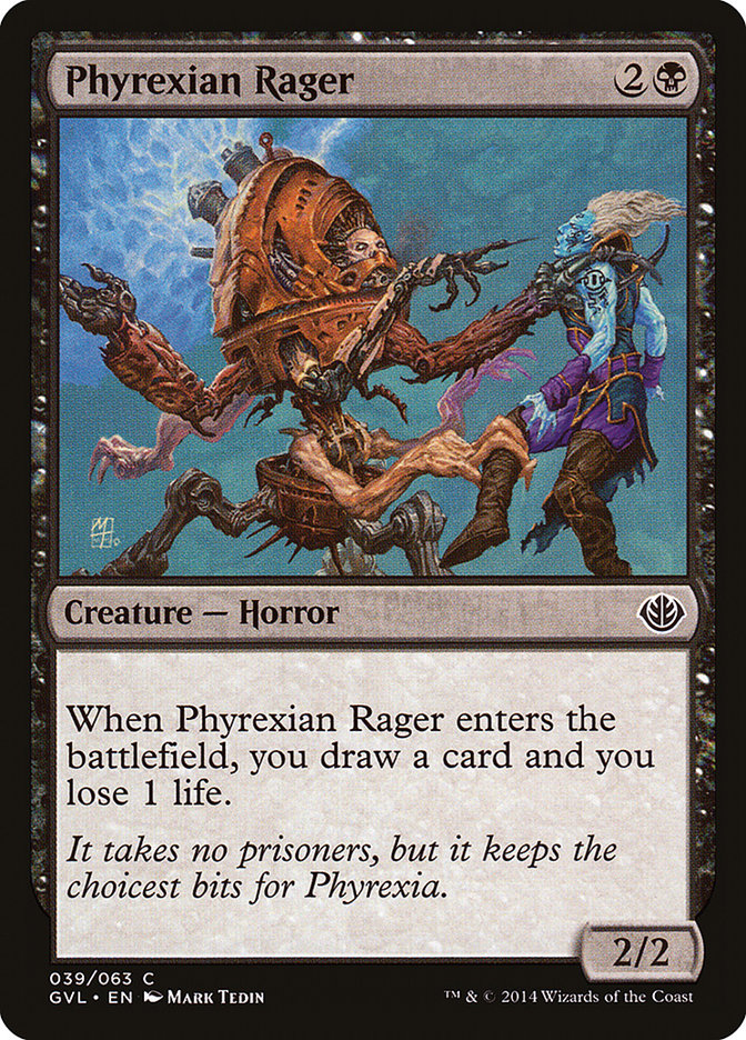 Phyrexian Rager (Garruk vs. Liliana) [Duel Decks Anthology] | GnG Games