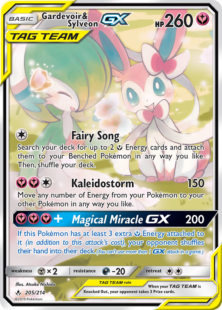 Gardevoir & Sylveon GX (205/214) [Sun & Moon: Unbroken Bonds] | GnG Games